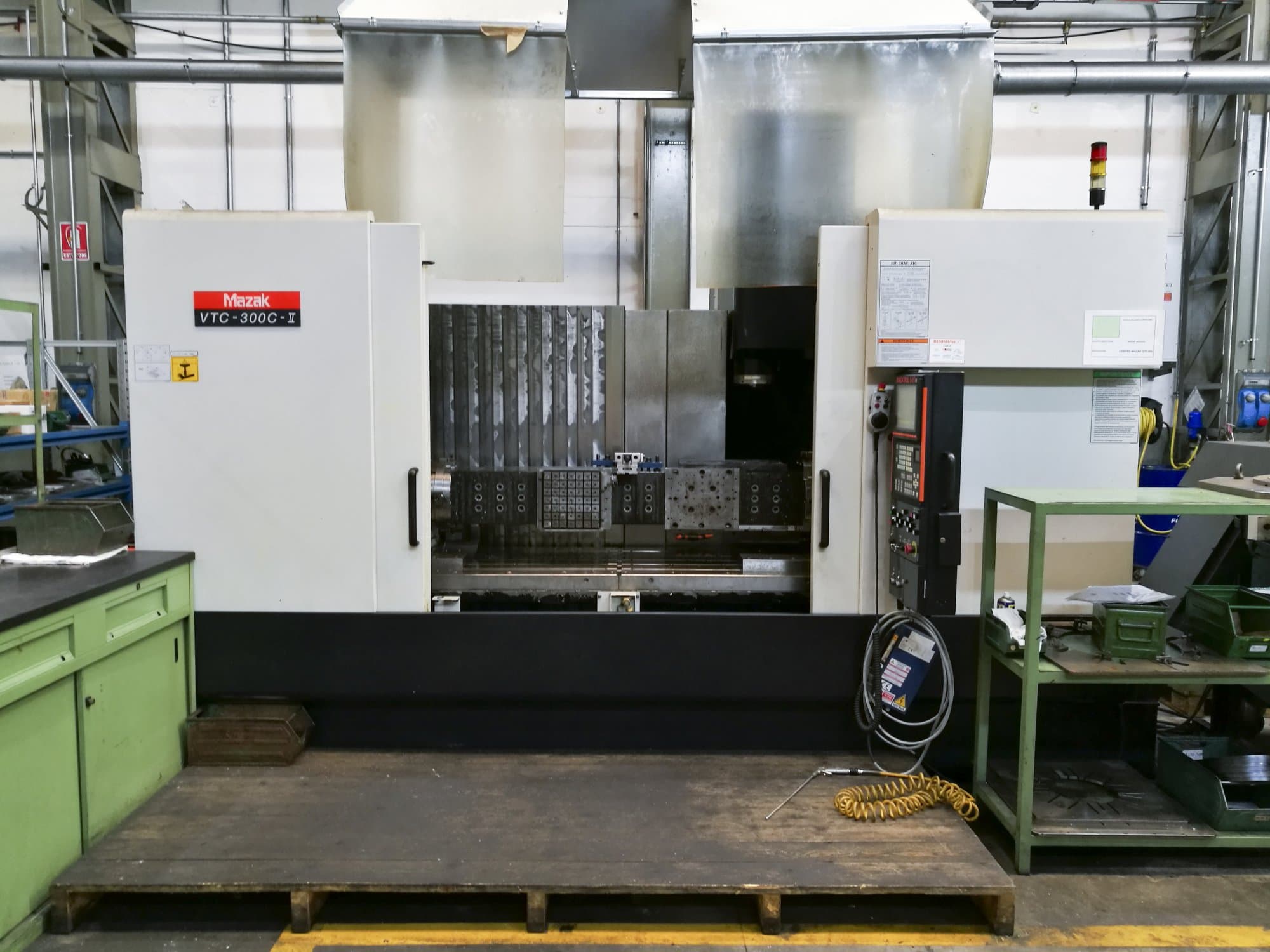 Front view of Mazak VTC-300C machine