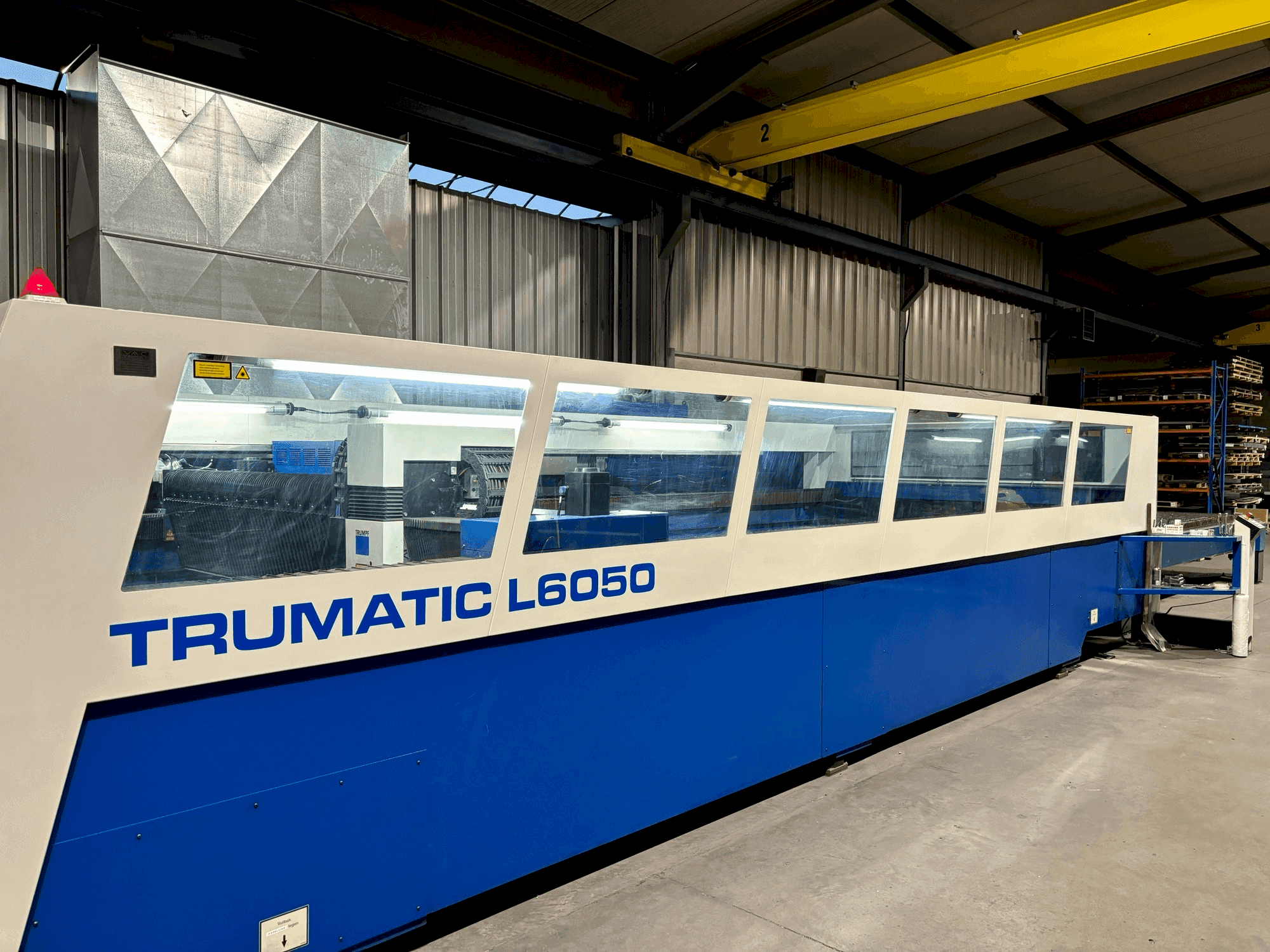 Front view of TRUMPF Trumatic L6050 machine
