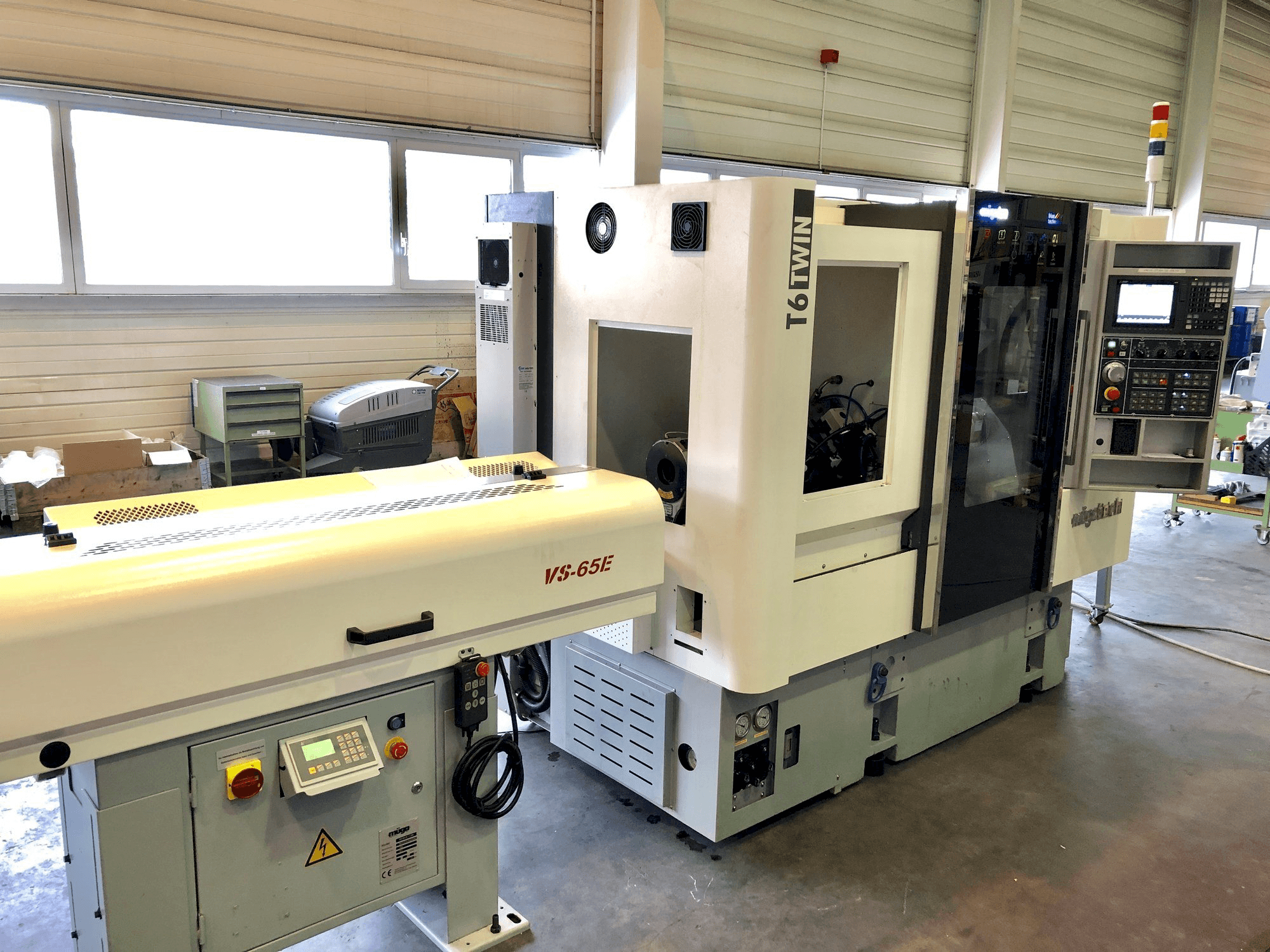 Front view of Müga T6 Twin 60 machine