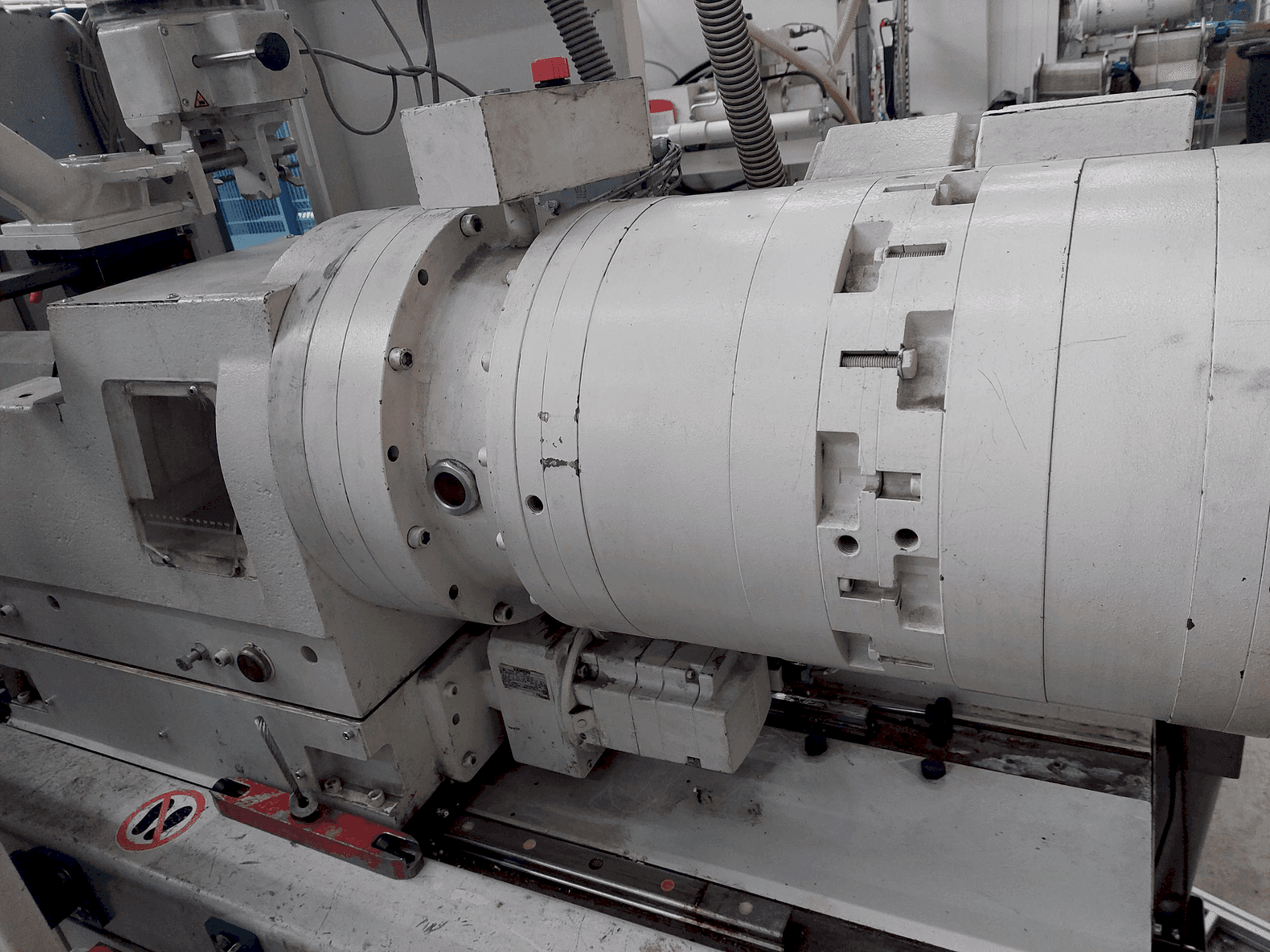 Front view of Krauss Maffei 80-180 EX machine