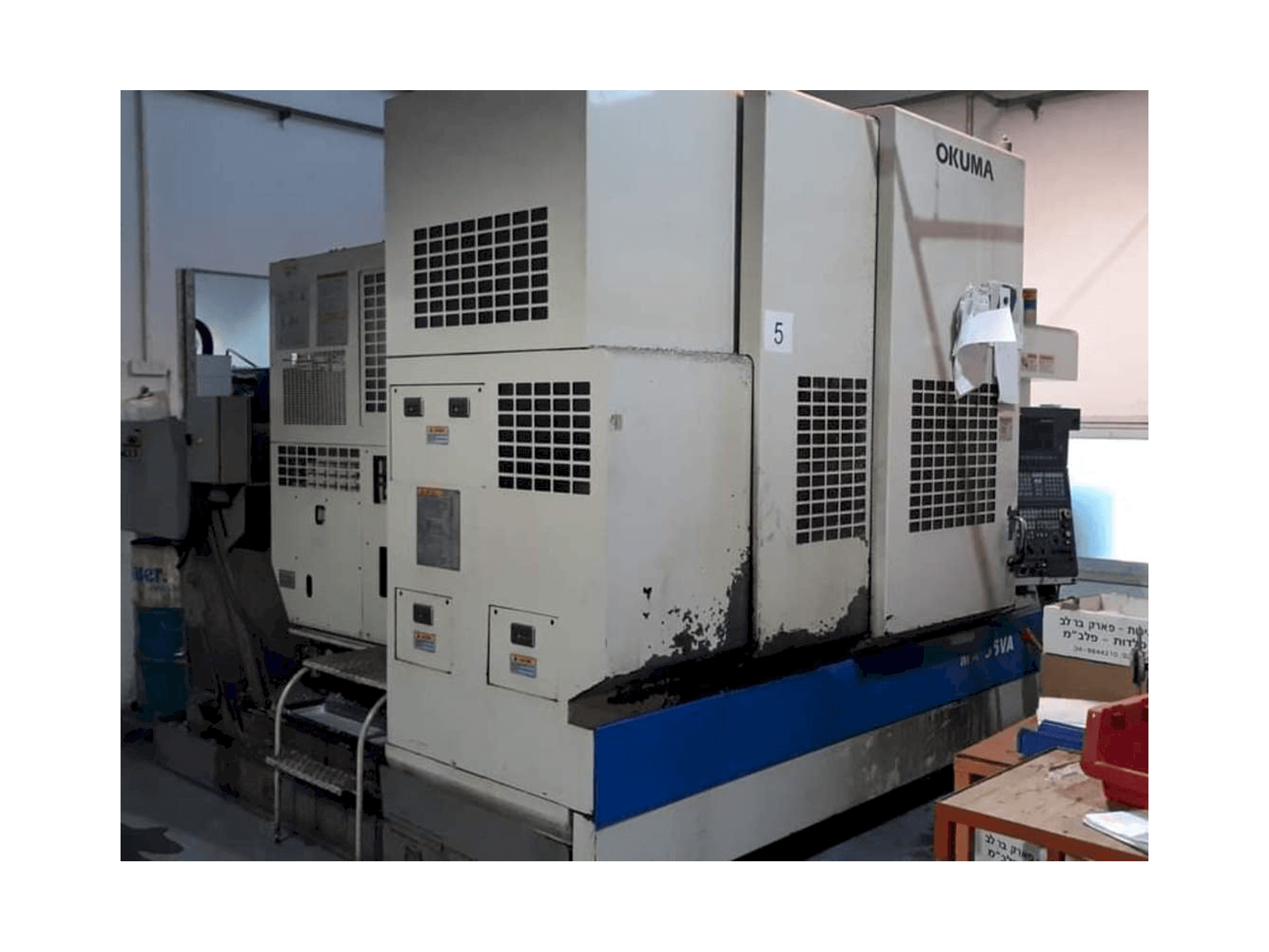 Front view of Okuma MX-55 VA machine