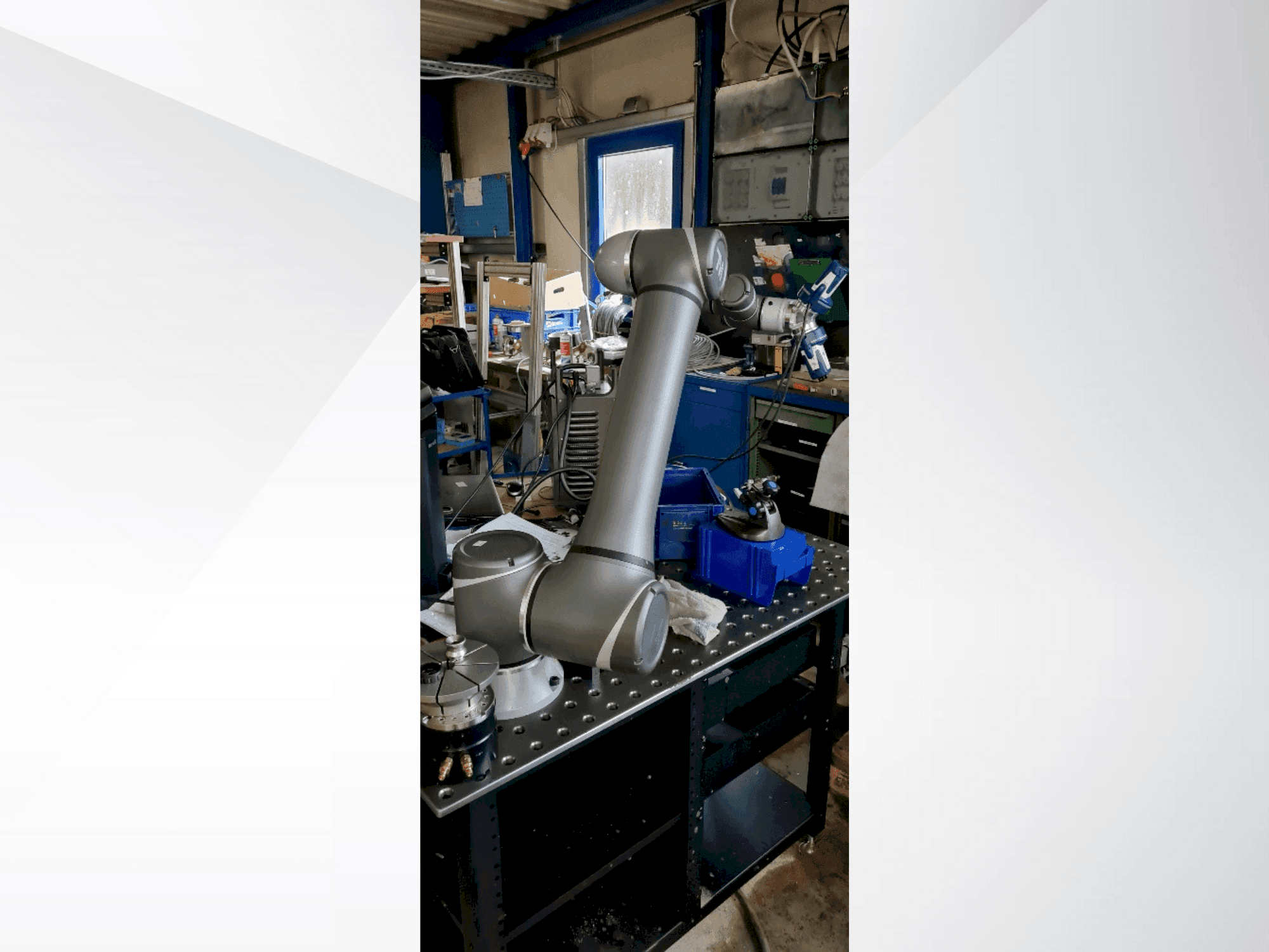 Front view of OMRON TM12 machine