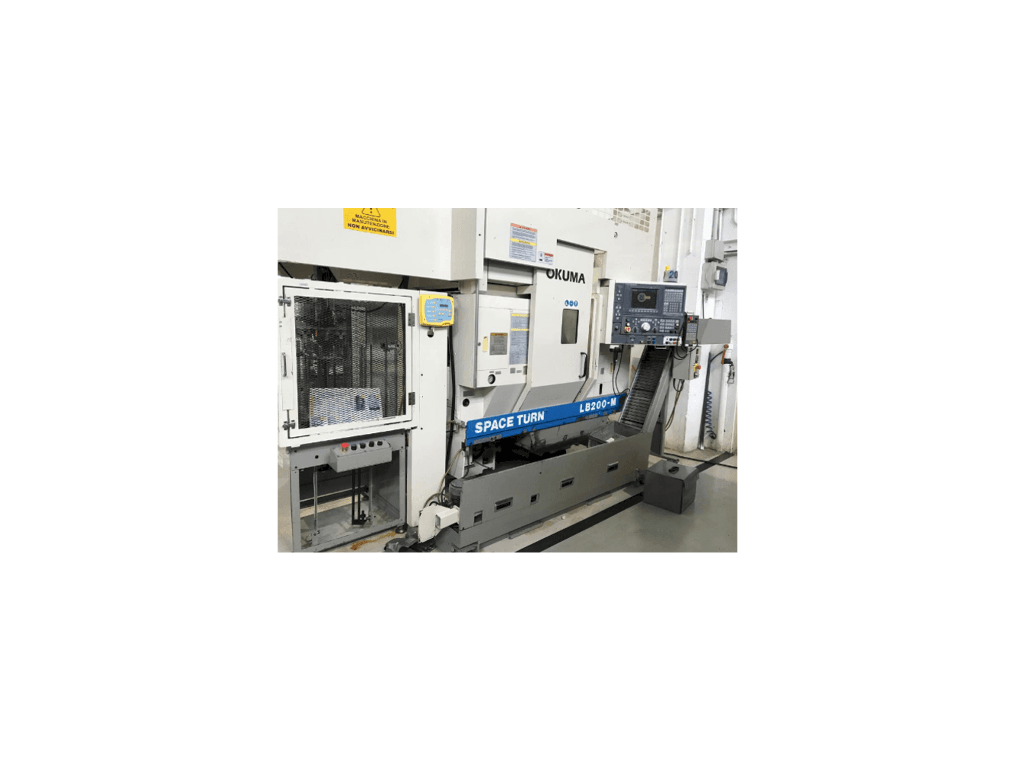 Front view of Okuma LB 200 M machine