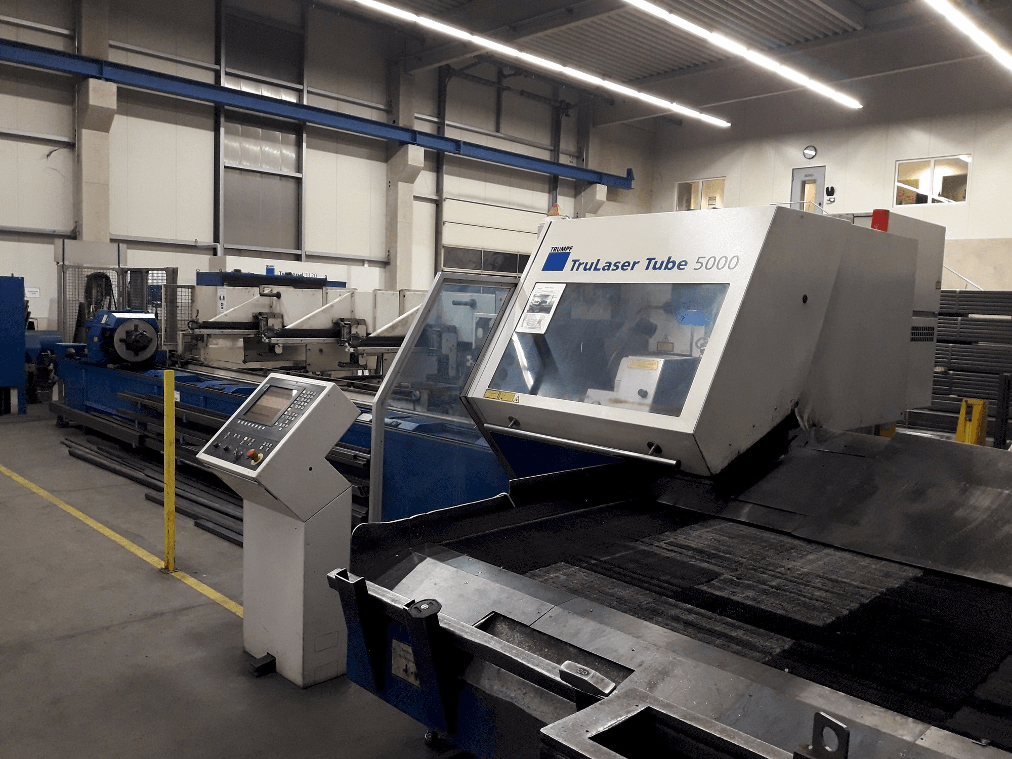 Front view of Trumpf TruLaser Tube 5000 machine