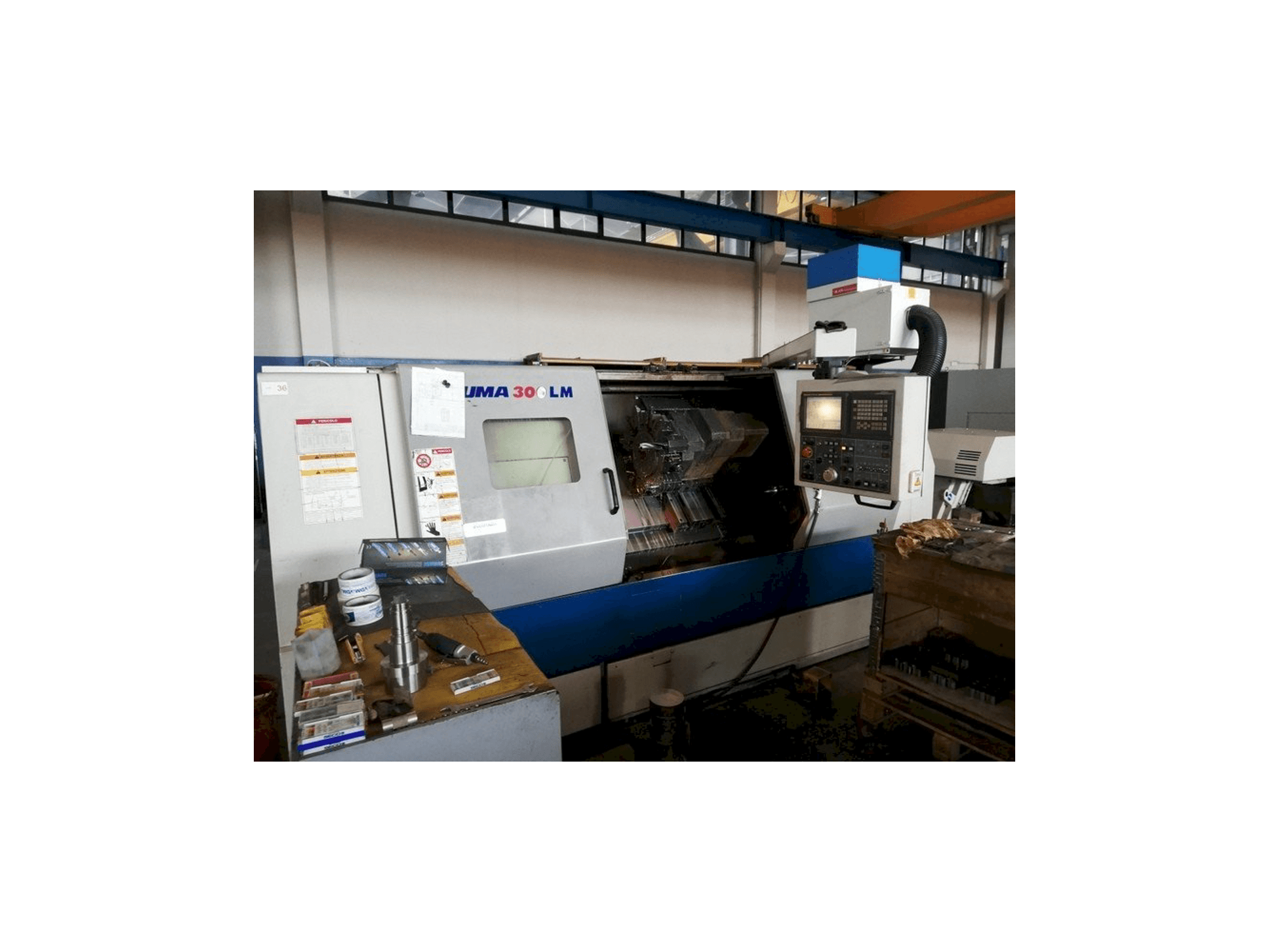 Front view of Doosan PUMA 300 LMB machine