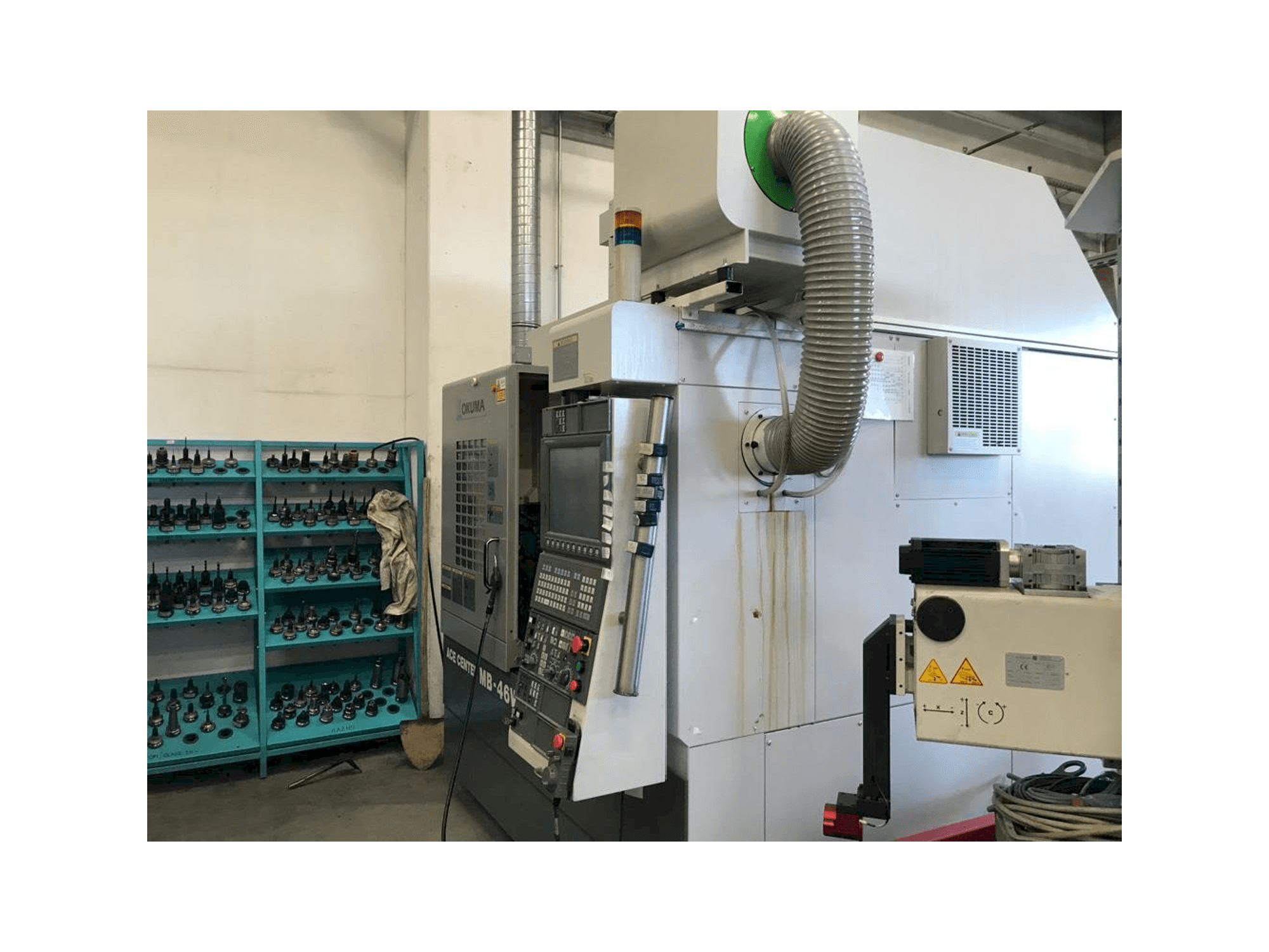Right side view of Okuma MB 46 VAE machine