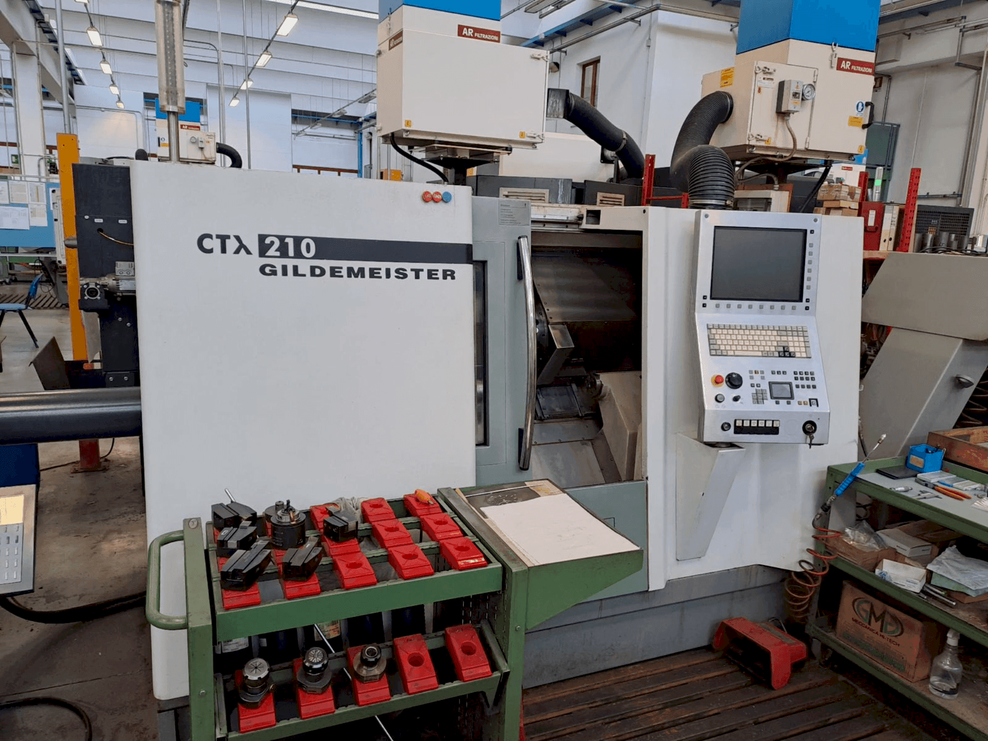 Front view of Gildemeister CTX 210 machine